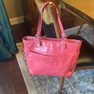 Coach Pink Patton Leather purse